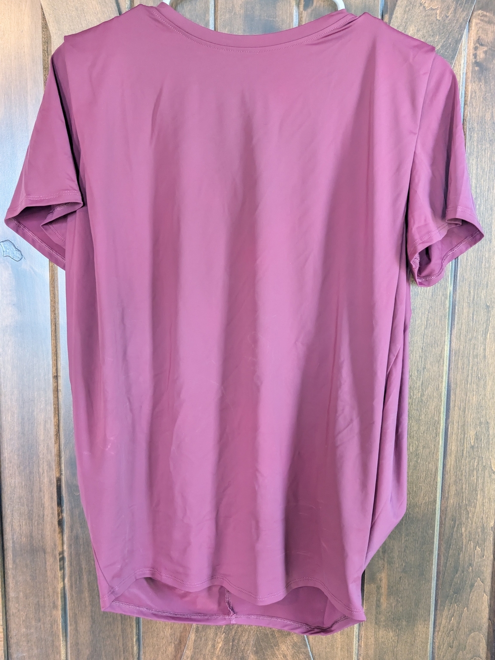 HALARA Women's Short-Sleeve Blouse In Burgundy